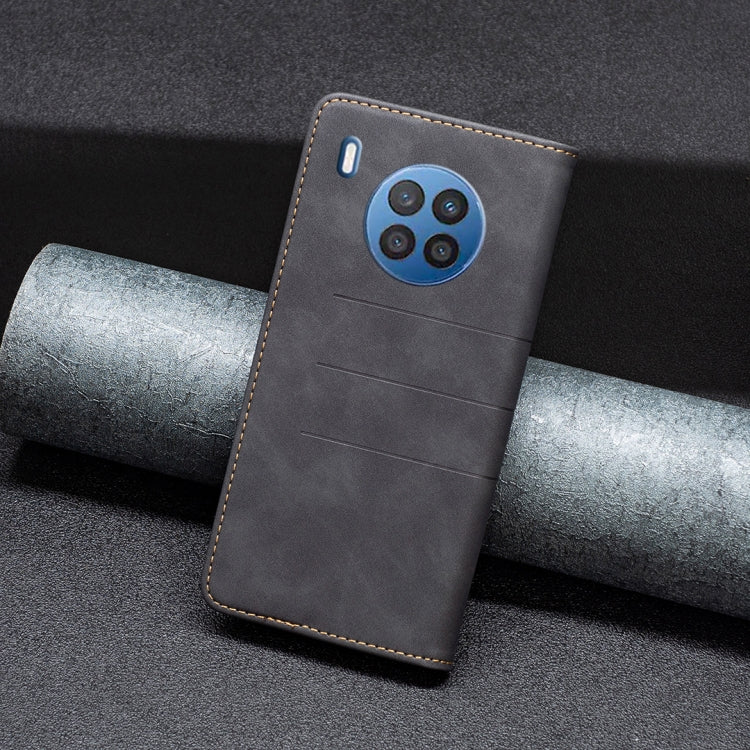 For Honor 50 Lite / Huawei nova 8i Magnetic Splicing Leather Phone Case