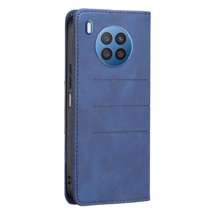 For Honor 50 Lite / Huawei nova 8i Magnetic Splicing Leather Phone Case