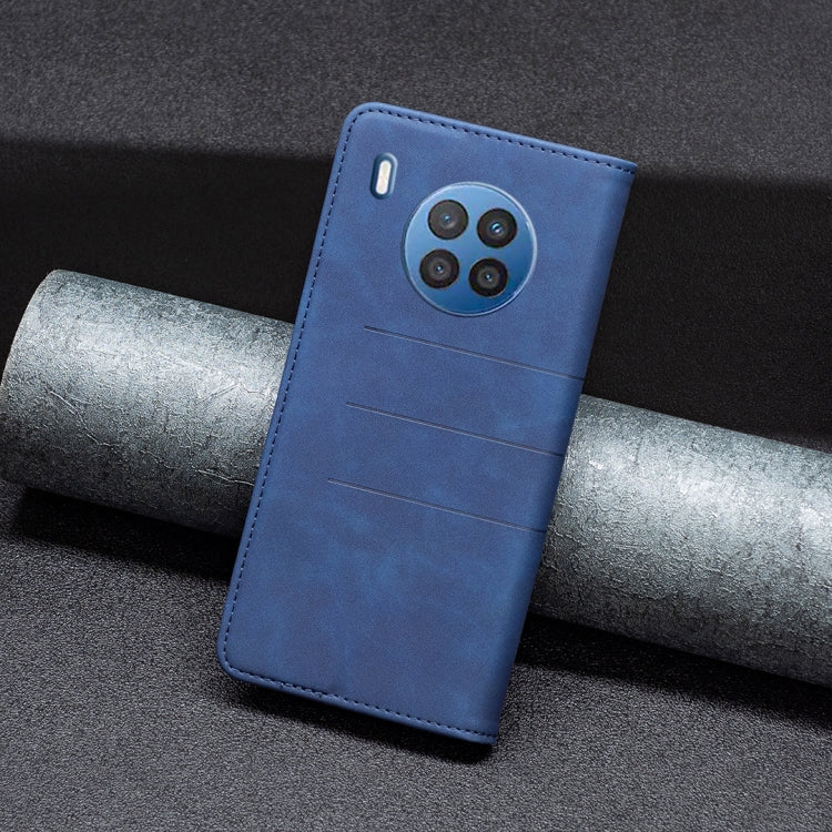 For Honor 50 Lite / Huawei nova 8i Magnetic Splicing Leather Phone Case