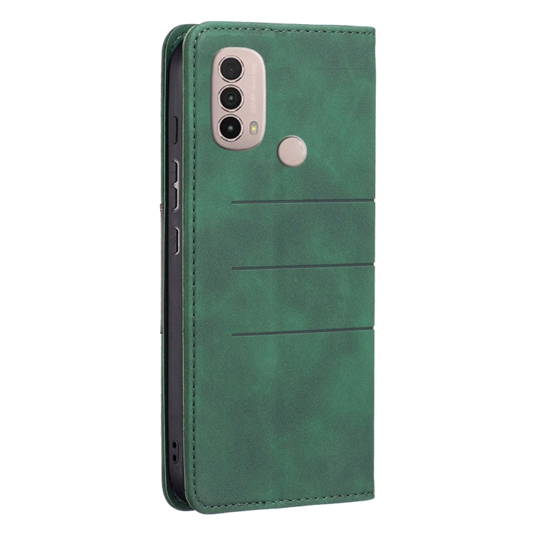 For Motorola Moto E40 / E30 Magnetic Splicing Leather Phone Case