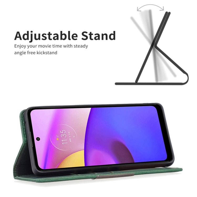 For Motorola Moto E40 / E30 Magnetic Splicing Leather Phone Case