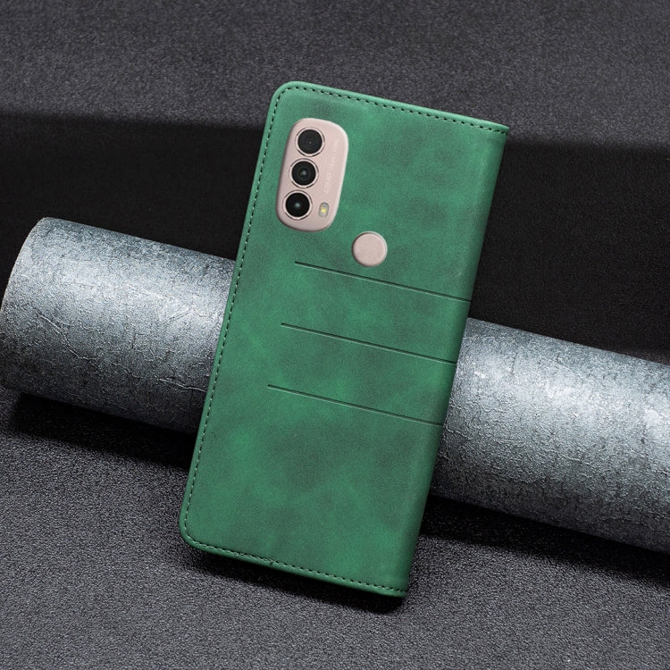 For Motorola Moto E40 / E30 Magnetic Splicing Leather Phone Case