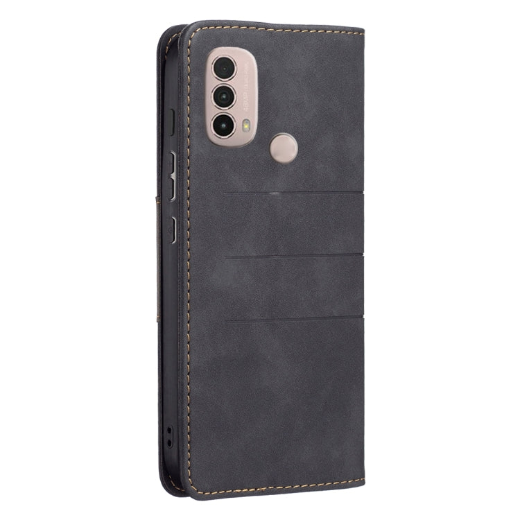 For Motorola Moto E40 / E30 Magnetic Splicing Leather Phone Case