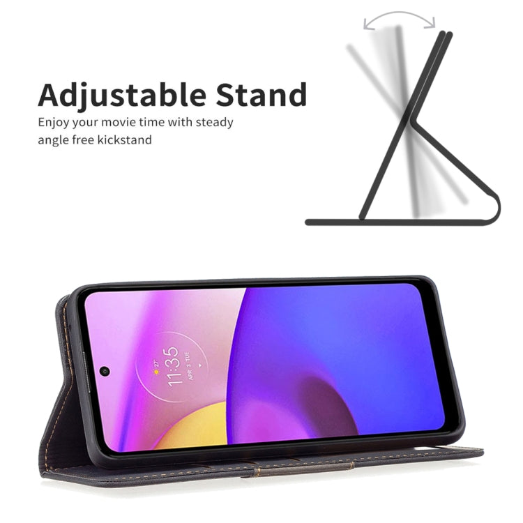 For Motorola Moto E40 / E30 Magnetic Splicing Leather Phone Case