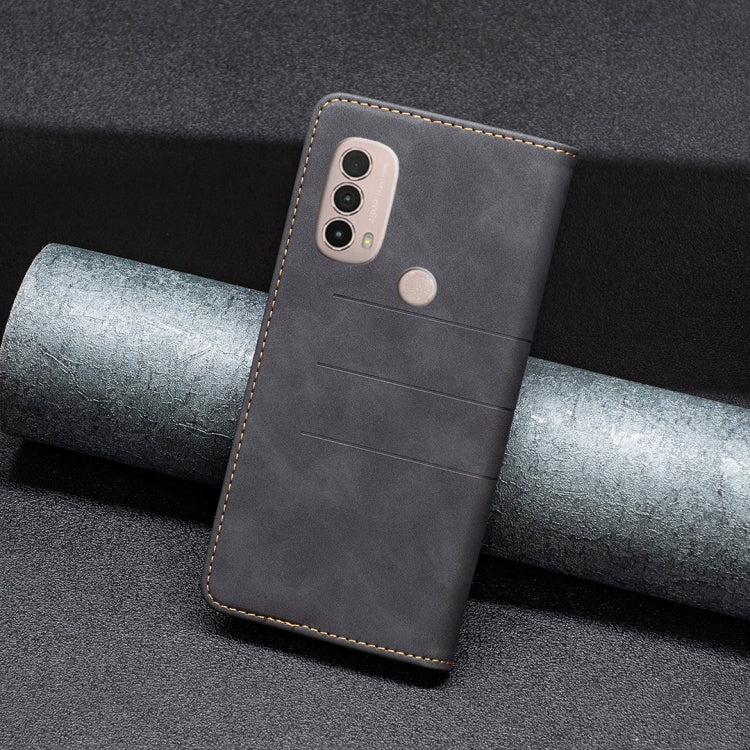 For Motorola Moto E40 / E30 Magnetic Splicing Leather Phone Case