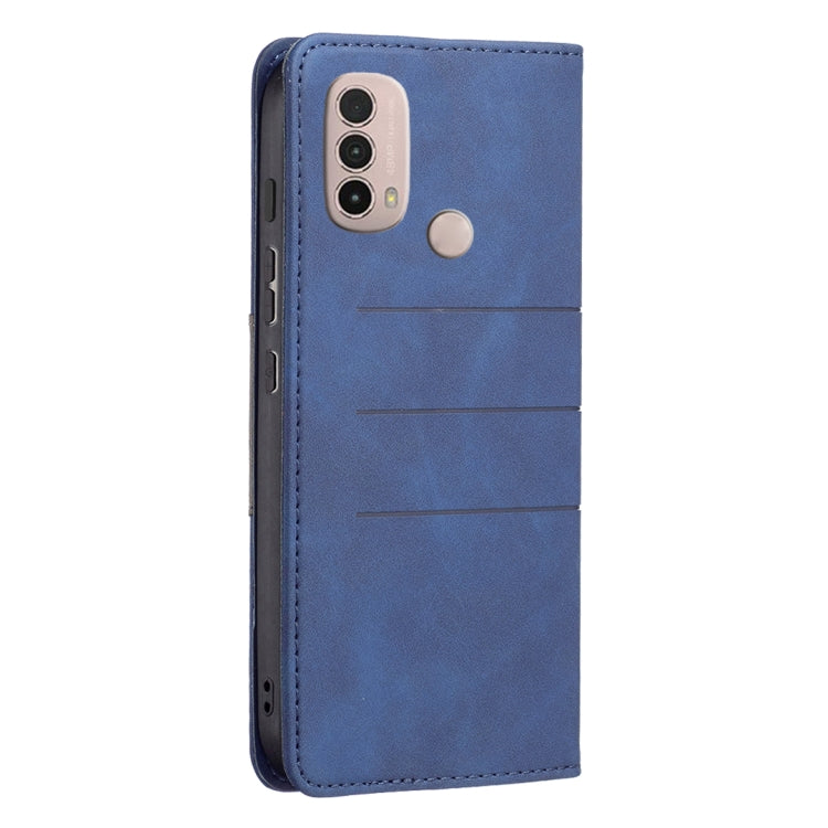 For Motorola Moto E40 / E30 Magnetic Splicing Leather Phone Case