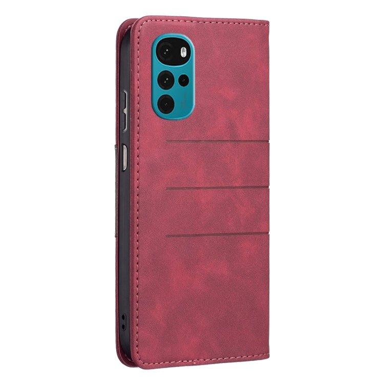 For Motorola Moto G22 Magnetic Splicing Leather Phone Case