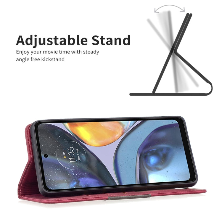 For Motorola Moto G22 Magnetic Splicing Leather Phone Case