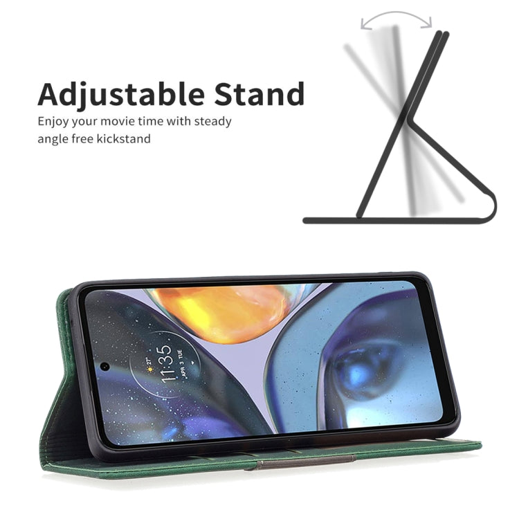 For Motorola Moto G22 Magnetic Splicing Leather Phone Case
