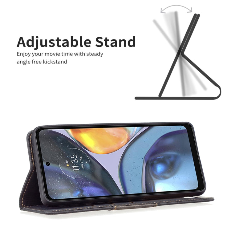 For Motorola Moto G22 Magnetic Splicing Leather Phone Case
