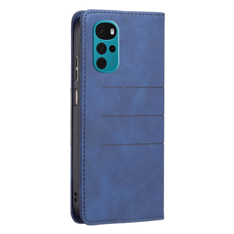 For Motorola Moto G22 Magnetic Splicing Leather Phone Case