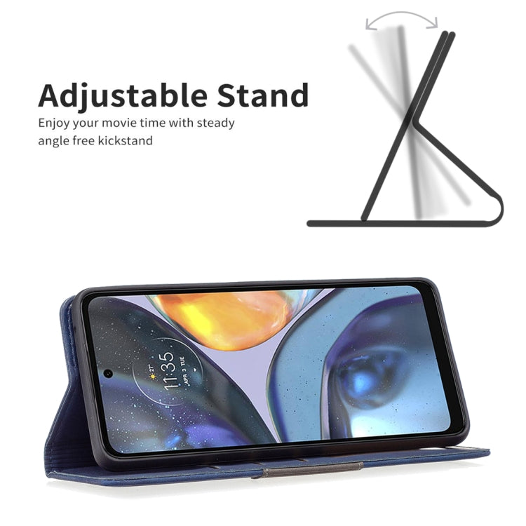 For Motorola Moto G22 Magnetic Splicing Leather Phone Case