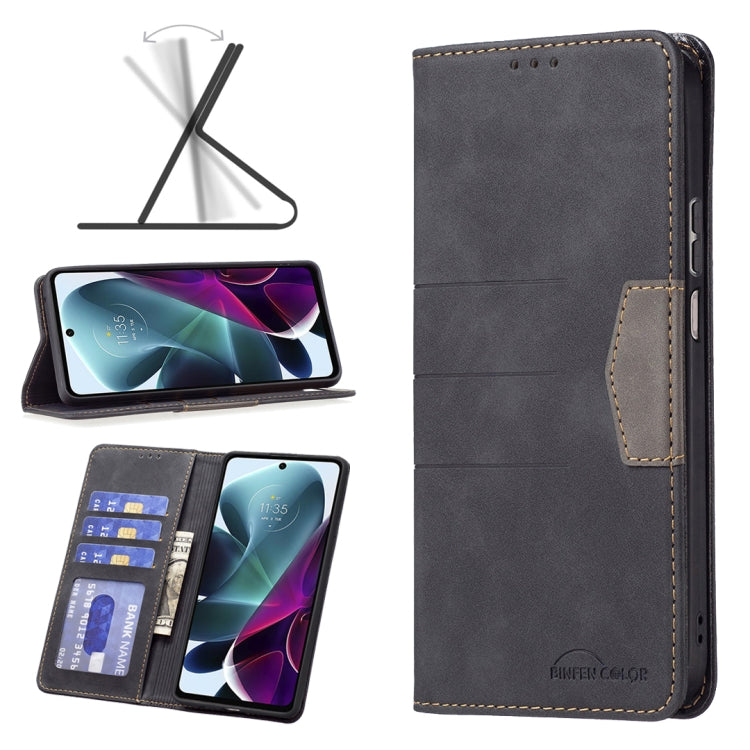 For Motorola Moto G200 5G / Edge S30 5G Magnetic Splicing Leather Phone Case