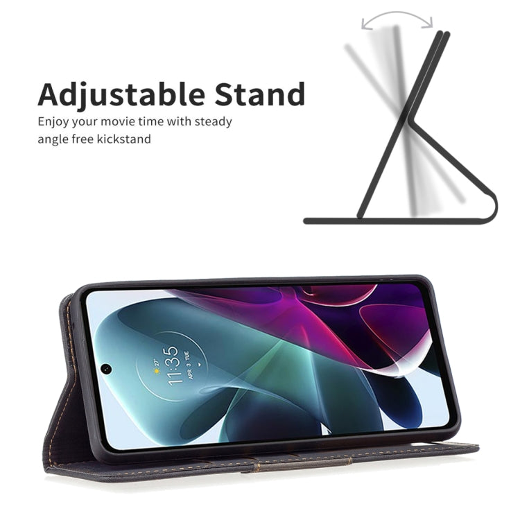 For Motorola Moto G200 5G / Edge S30 5G Magnetic Splicing Leather Phone Case