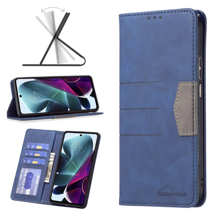 For Motorola Moto G200 5G / Edge S30 5G Magnetic Splicing Leather Phone Case