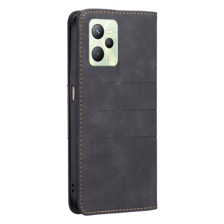 For OPPO Realme C35 Magnetic Splicing Leather Phone Case