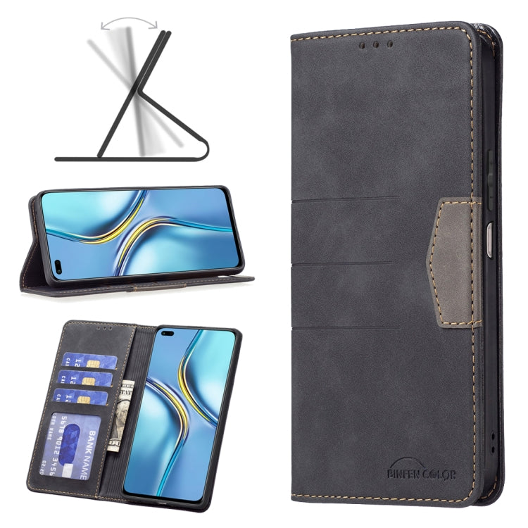 For Honor X20 Magnetic Splicing Leather Phone Case