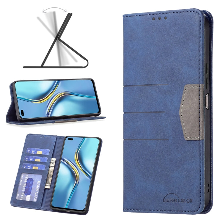 For Honor X20 Magnetic Splicing Leather Phone Case