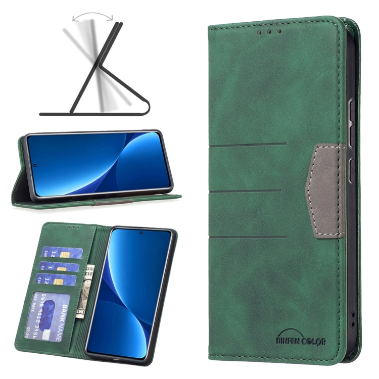 For Xiaomi 12 Pro Magnetic Splicing Leather Phone Case