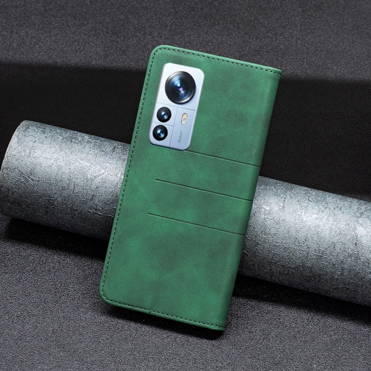 For Xiaomi 12 Pro Magnetic Splicing Leather Phone Case