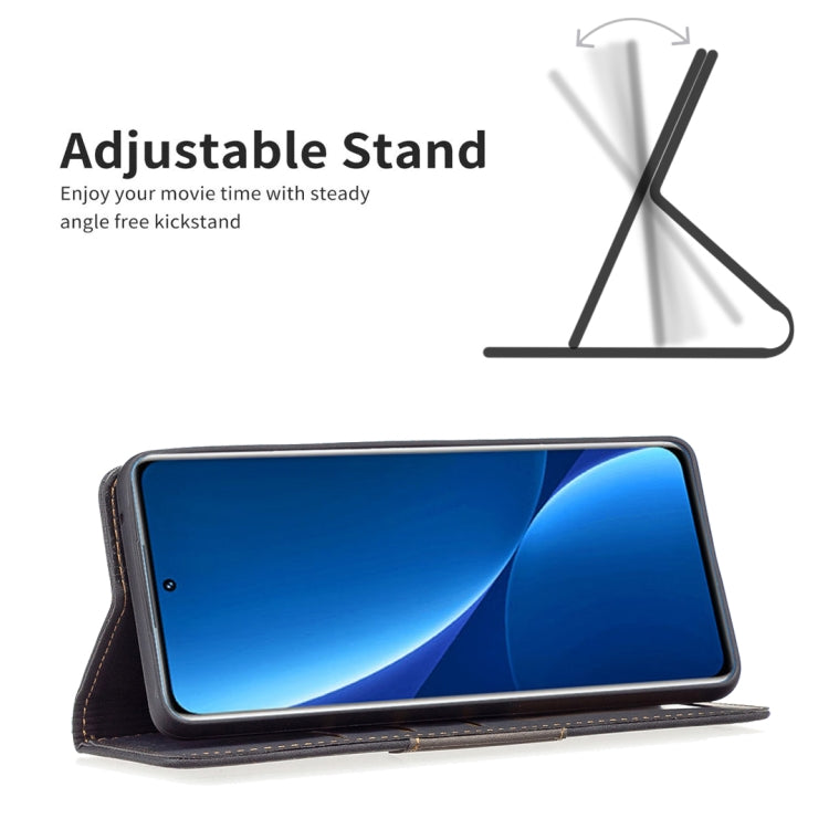 For Xiaomi 12 Pro Magnetic Splicing Leather Phone Case