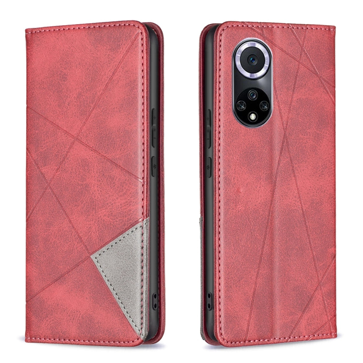 For Honor 50 / Huawei nova 9 Prismatic Invisible Magnetic Leather Phone Case