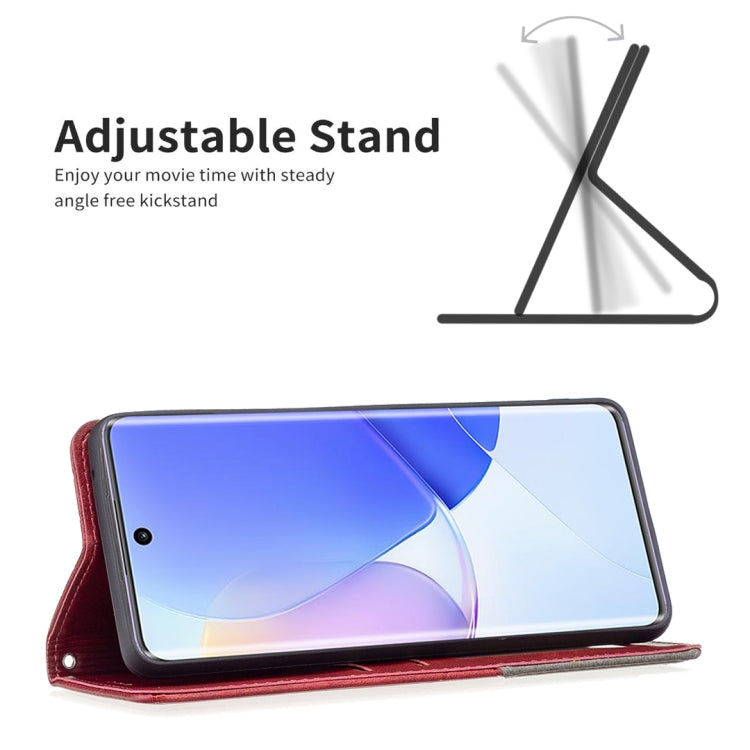 For Honor 50 / Huawei nova 9 Prismatic Invisible Magnetic Leather Phone Case