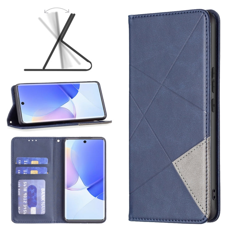 For Honor 50 / Huawei nova 9 Prismatic Invisible Magnetic Leather Phone Case