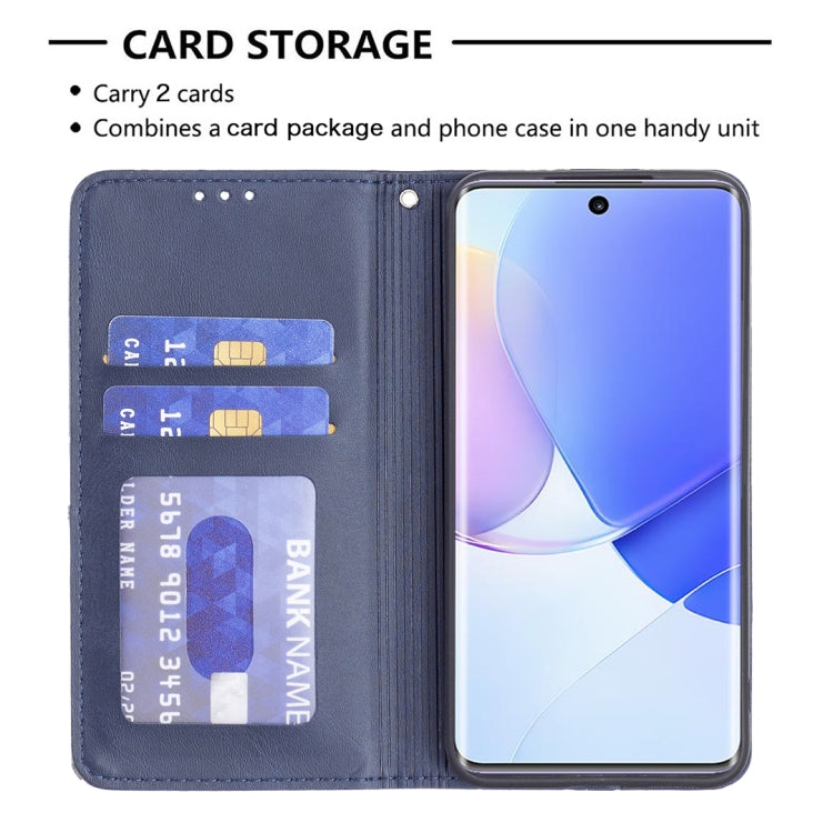 For Honor 50 / Huawei nova 9 Prismatic Invisible Magnetic Leather Phone Case