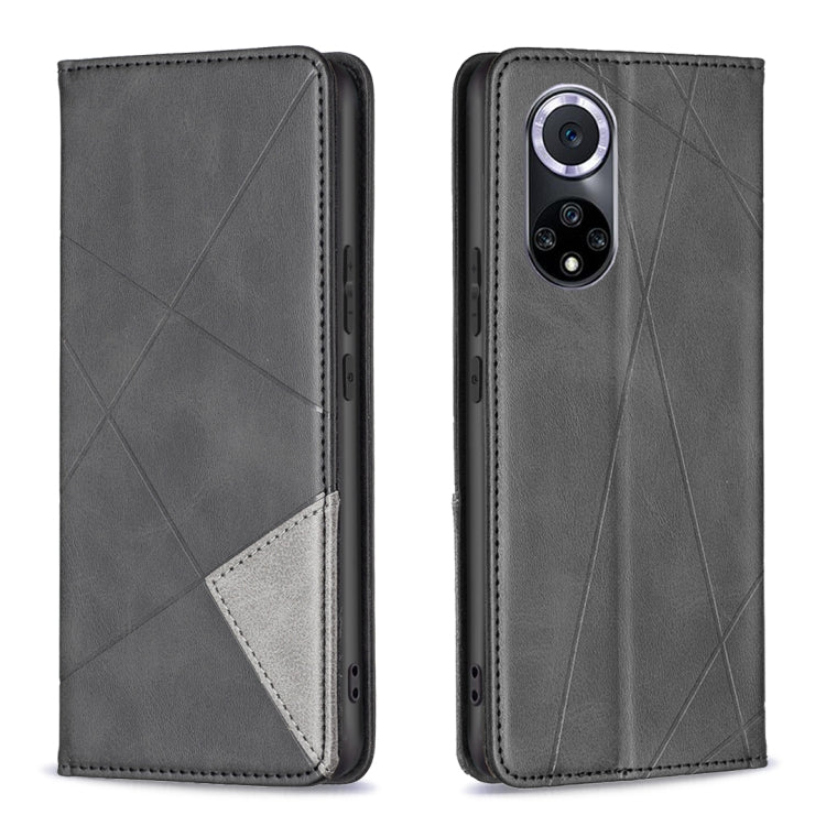 For Honor 50 / Huawei nova 9 Prismatic Invisible Magnetic Leather Phone Case
