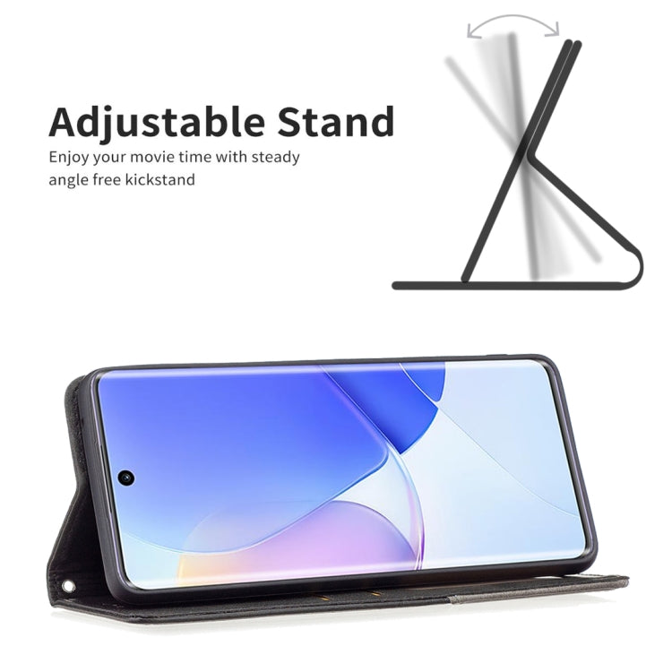 For Honor 50 / Huawei nova 9 Prismatic Invisible Magnetic Leather Phone Case