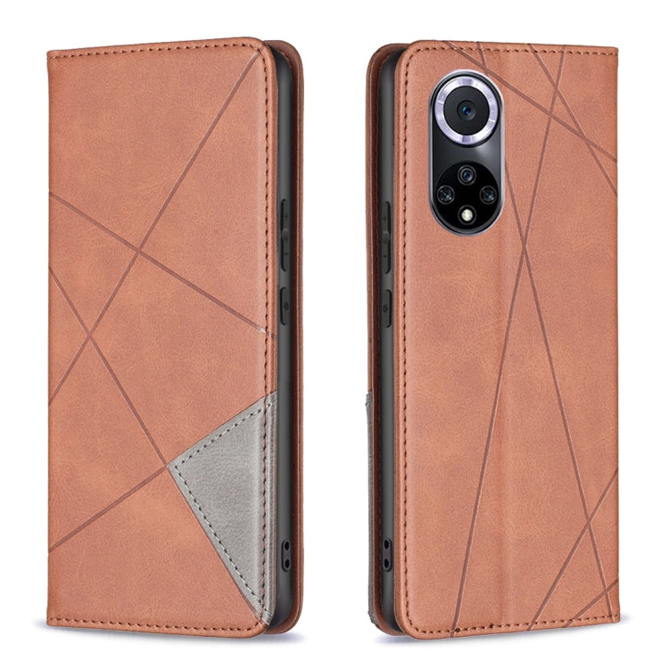 For Honor 50 / Huawei nova 9 Prismatic Invisible Magnetic Leather Phone Case