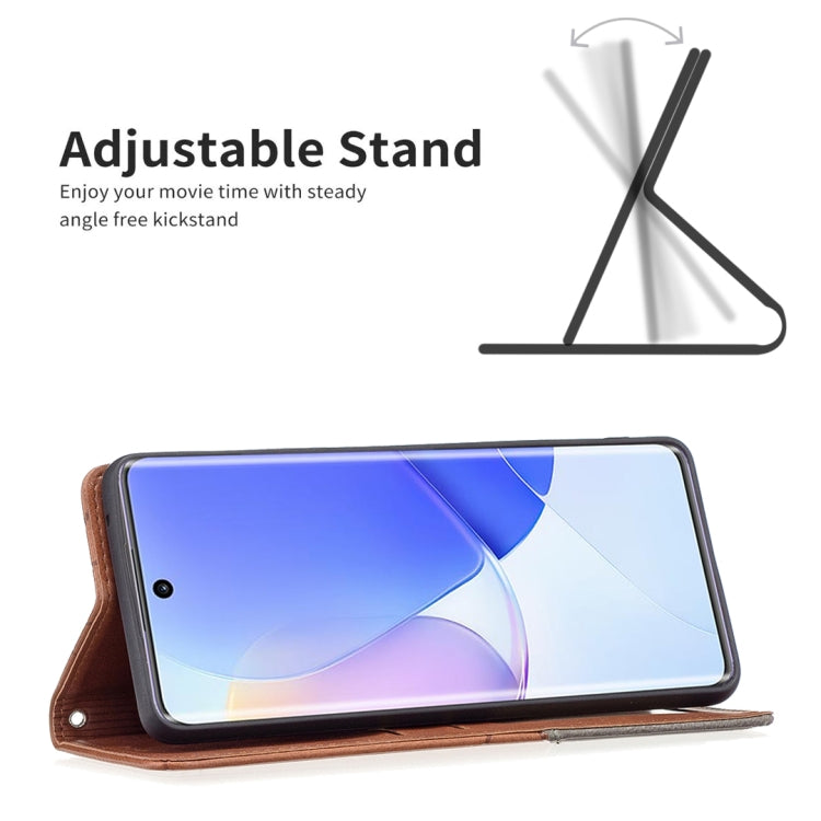 For Honor 50 / Huawei nova 9 Prismatic Invisible Magnetic Leather Phone Case