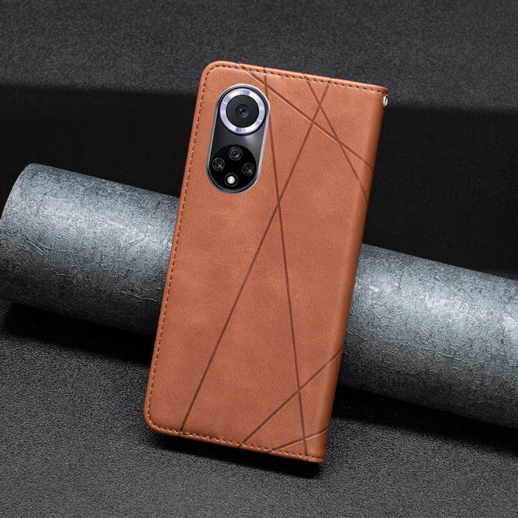 For Honor 50 / Huawei nova 9 Prismatic Invisible Magnetic Leather Phone Case