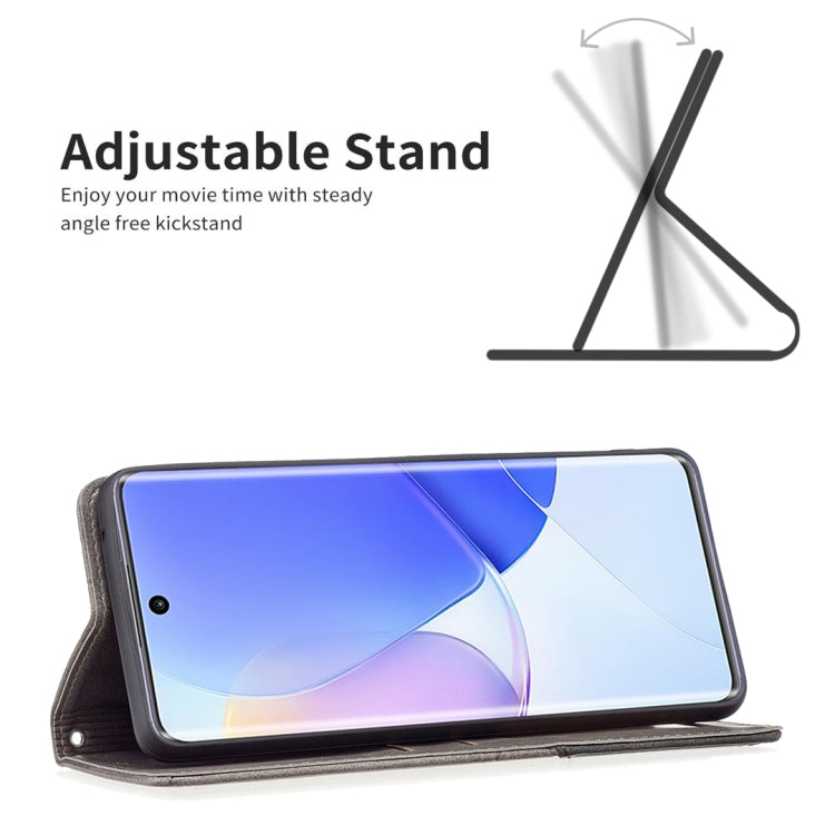 For Honor 50 / Huawei nova 9 Prismatic Invisible Magnetic Leather Phone Case