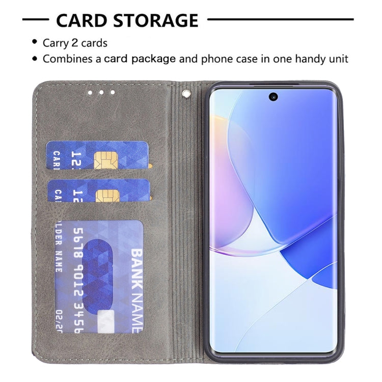 For Honor 50 / Huawei nova 9 Prismatic Invisible Magnetic Leather Phone Case