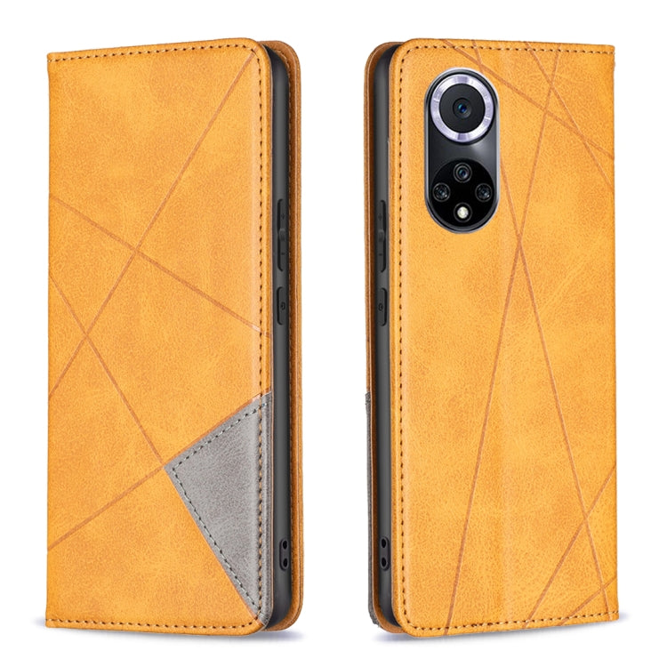 For Honor 50 / Huawei nova 9 Prismatic Invisible Magnetic Leather Phone Case