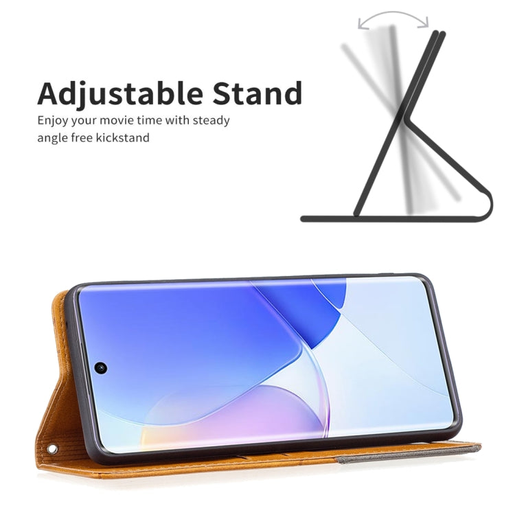 For Honor 50 / Huawei nova 9 Prismatic Invisible Magnetic Leather Phone Case