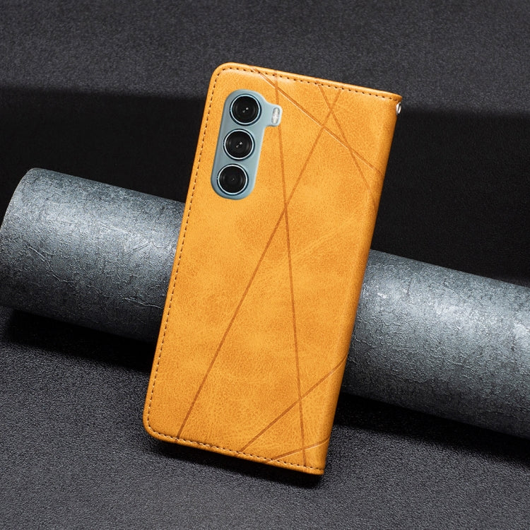 For Motorola Moto G200 5G / Edge S30 5G Prismatic Invisible Magnetic Leather Phone Case