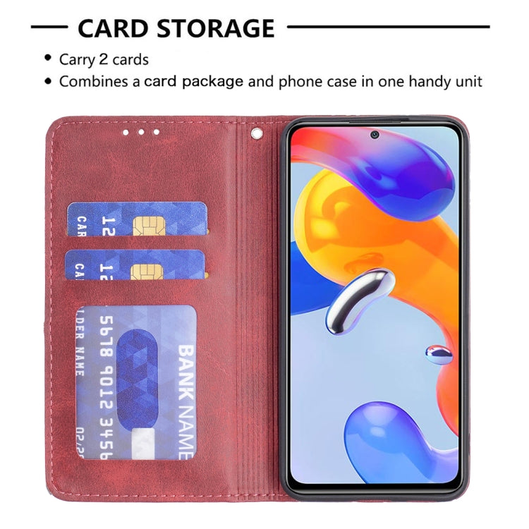 For Xiaomi Redmi Note 11 Pro Global Prismatic Invisible Magnetic Leather Phone Case