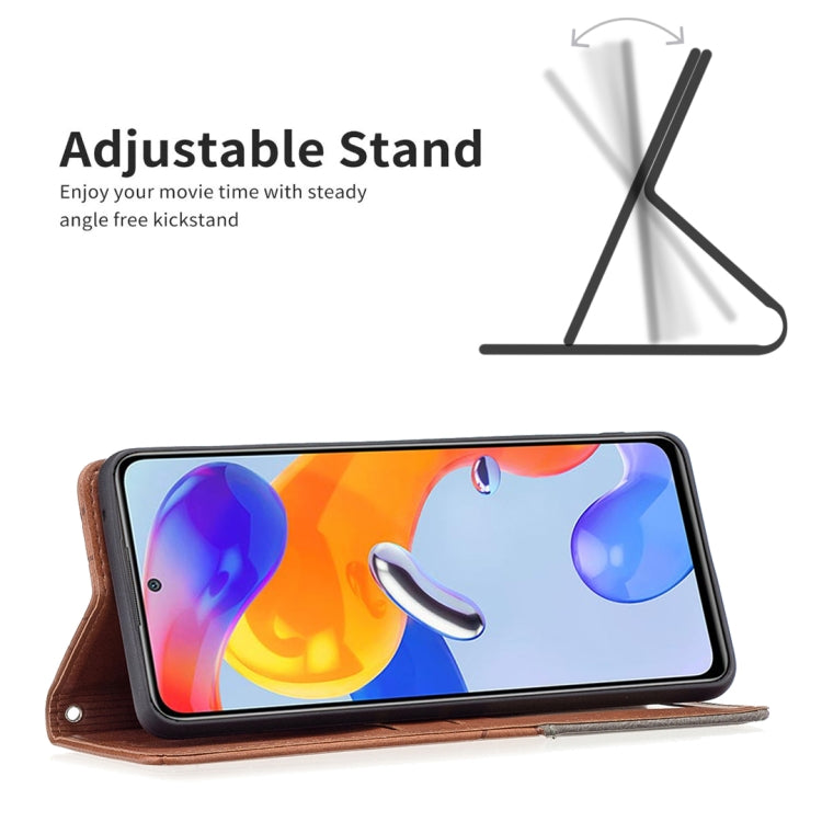 For Xiaomi Redmi Note 11 Pro Global Prismatic Invisible Magnetic Leather Phone Case