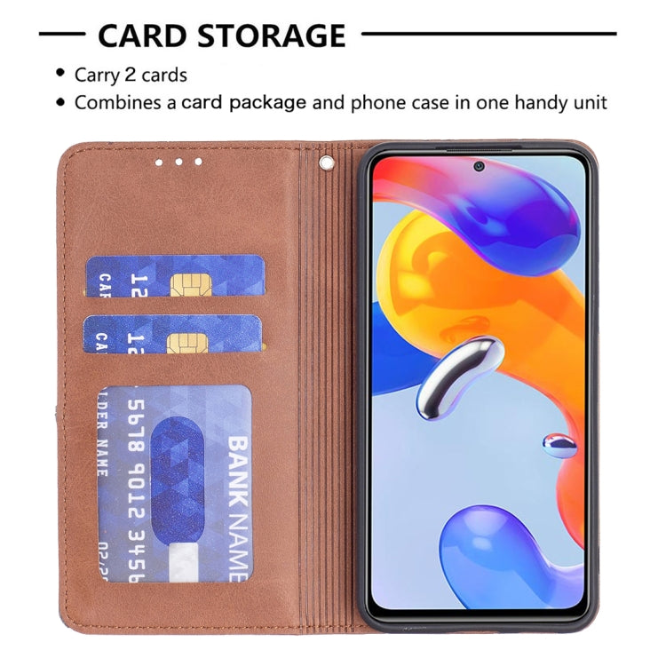 For Xiaomi Redmi Note 11 Pro Global Prismatic Invisible Magnetic Leather Phone Case