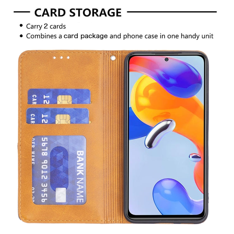 For Xiaomi Redmi Note 11 Pro Global Prismatic Invisible Magnetic Leather Phone Case