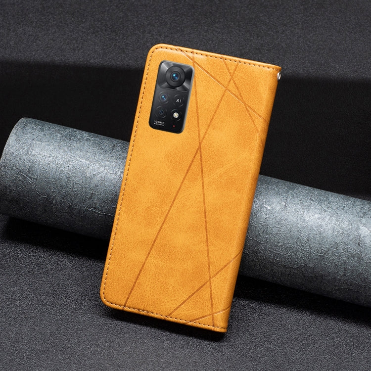 For Xiaomi Redmi Note 11 Pro Global Prismatic Invisible Magnetic Leather Phone Case