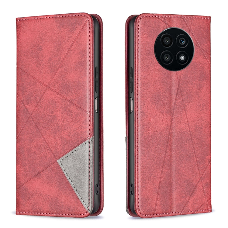 For Honor X20 Prismatic Invisible Magnetic Leather Phone Case