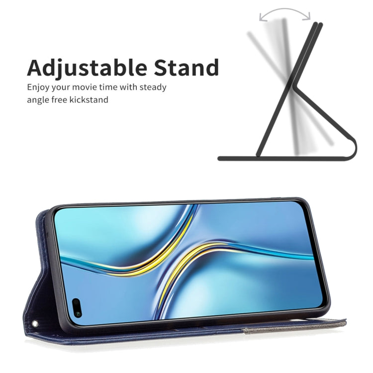 For Honor X20 Prismatic Invisible Magnetic Leather Phone Case