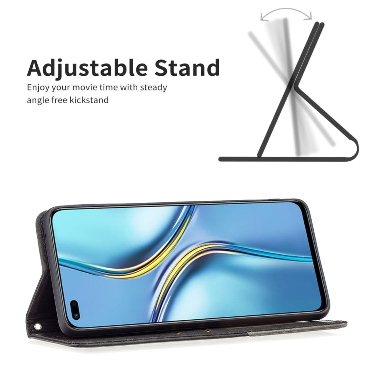 For Honor X20 Prismatic Invisible Magnetic Leather Phone Case