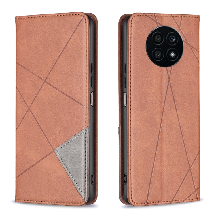 For Honor X20 Prismatic Invisible Magnetic Leather Phone Case