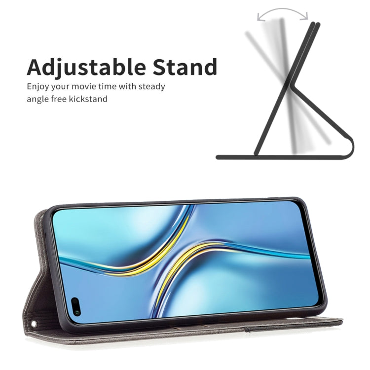 For Honor X20 Prismatic Invisible Magnetic Leather Phone Case