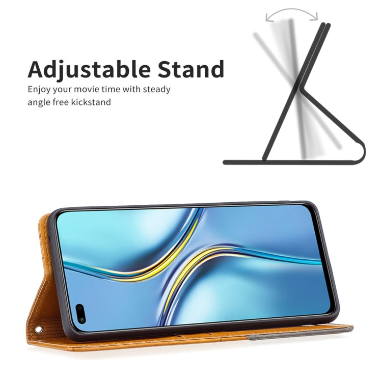 For Honor X20 Prismatic Invisible Magnetic Leather Phone Case